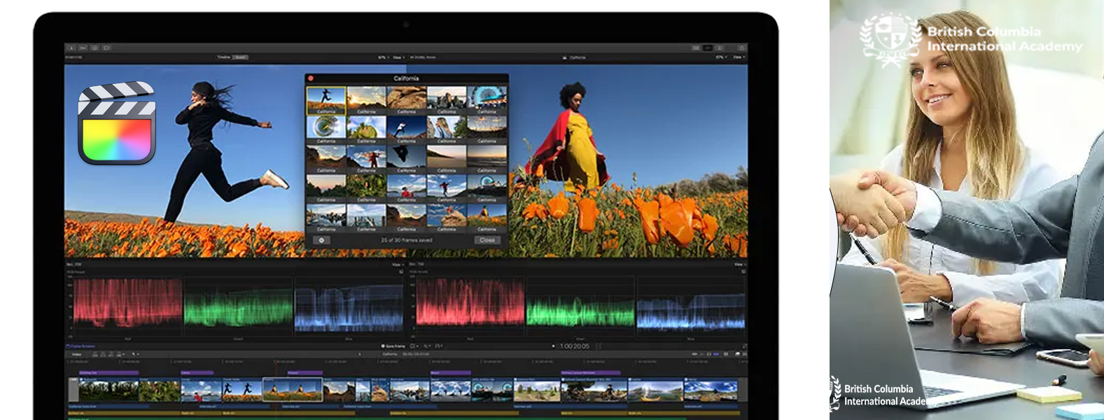 we provide the best professional video editing with final cut pro course   classes in abudhabi dubai sharjah ajman | UAE. the ai integrated training classes conducted by well experienced trainers